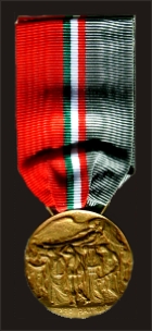 Medeglia Commemorativa conferita dal Presidente della Repubblica Napolitano alla figlia Grazia